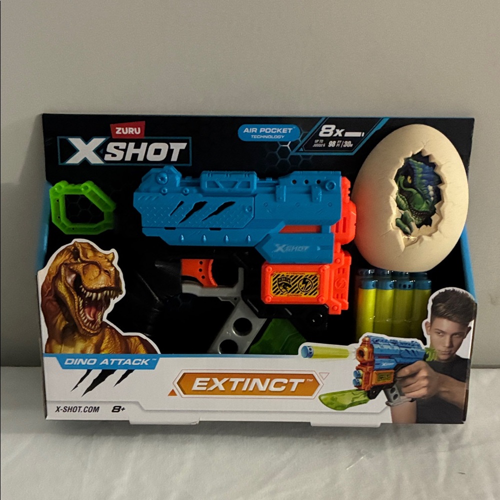X-Shot Extinct Dino Blaster - Blue and Orange